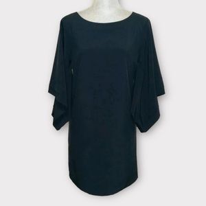 new Ark &co Kimono Dress,Lined Black SZ S Cut‎ on the back,without belt